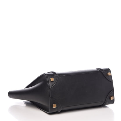 Celine Smooth Calfskin Micro Luggage Black 3 of 10