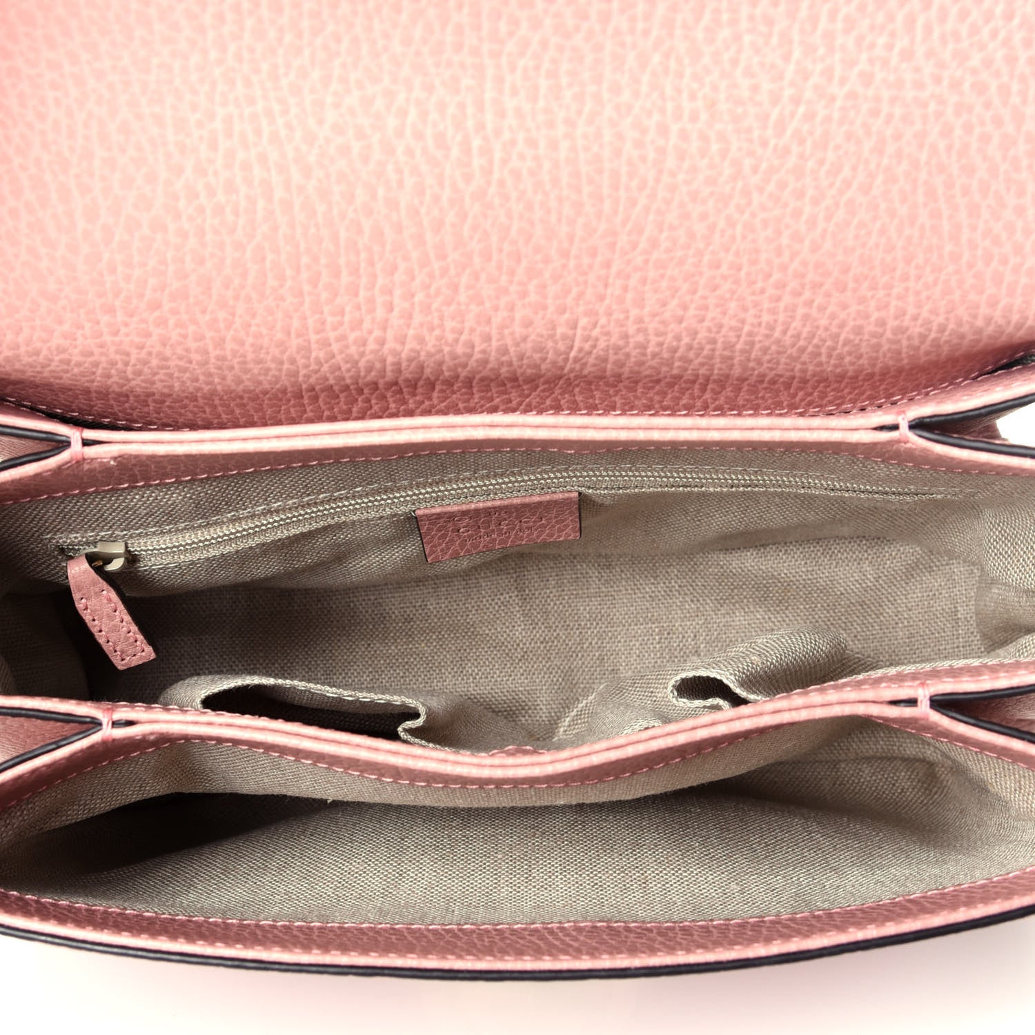 Gucci Dollar Calfskin Interlocking G Top Handle Shoulder Bag Soft Pink 5 of 9