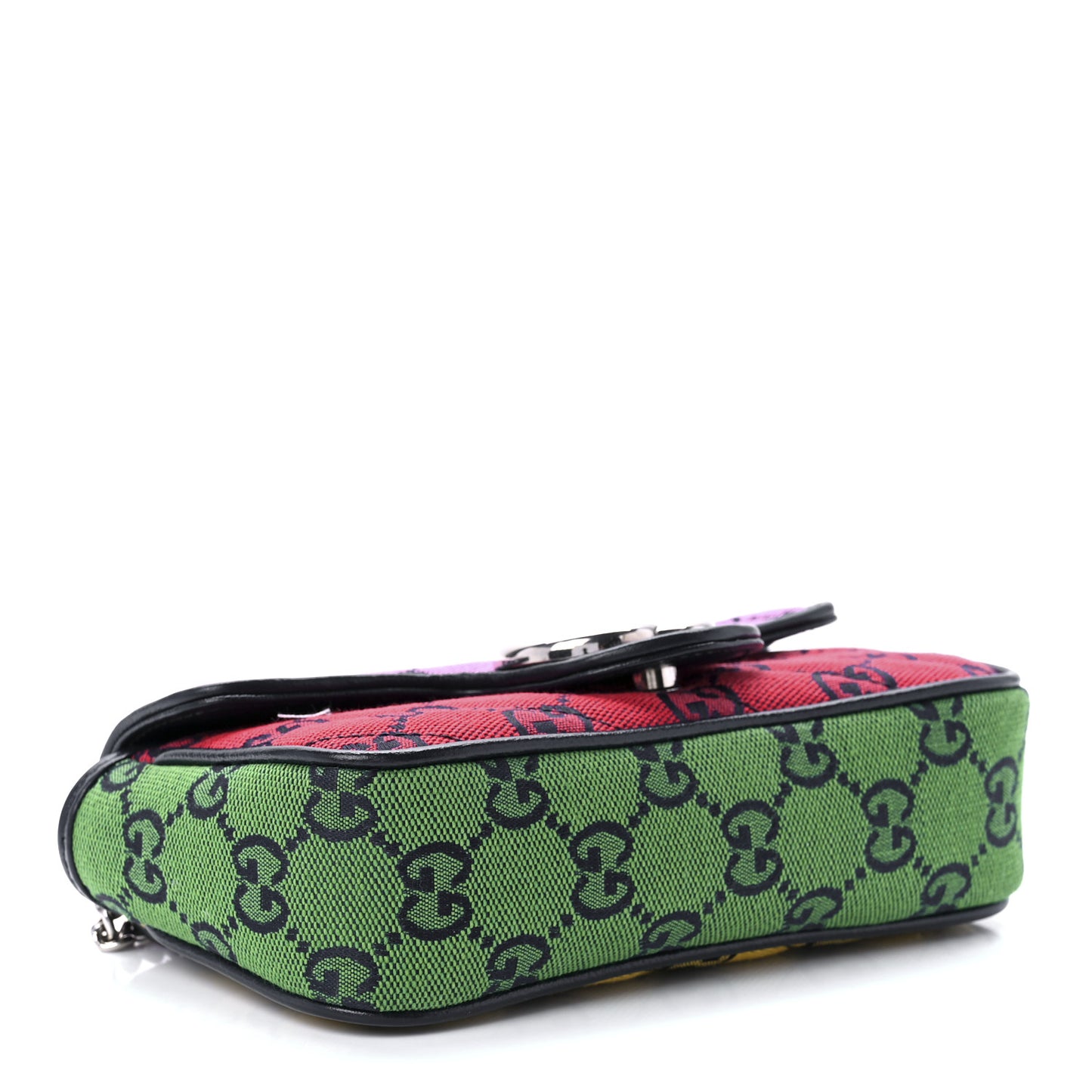 Monogram Multicolor Matelasse Diagonal Super Mini GG Marmont Shoulder Bag Pink Blue Red Yellow Green