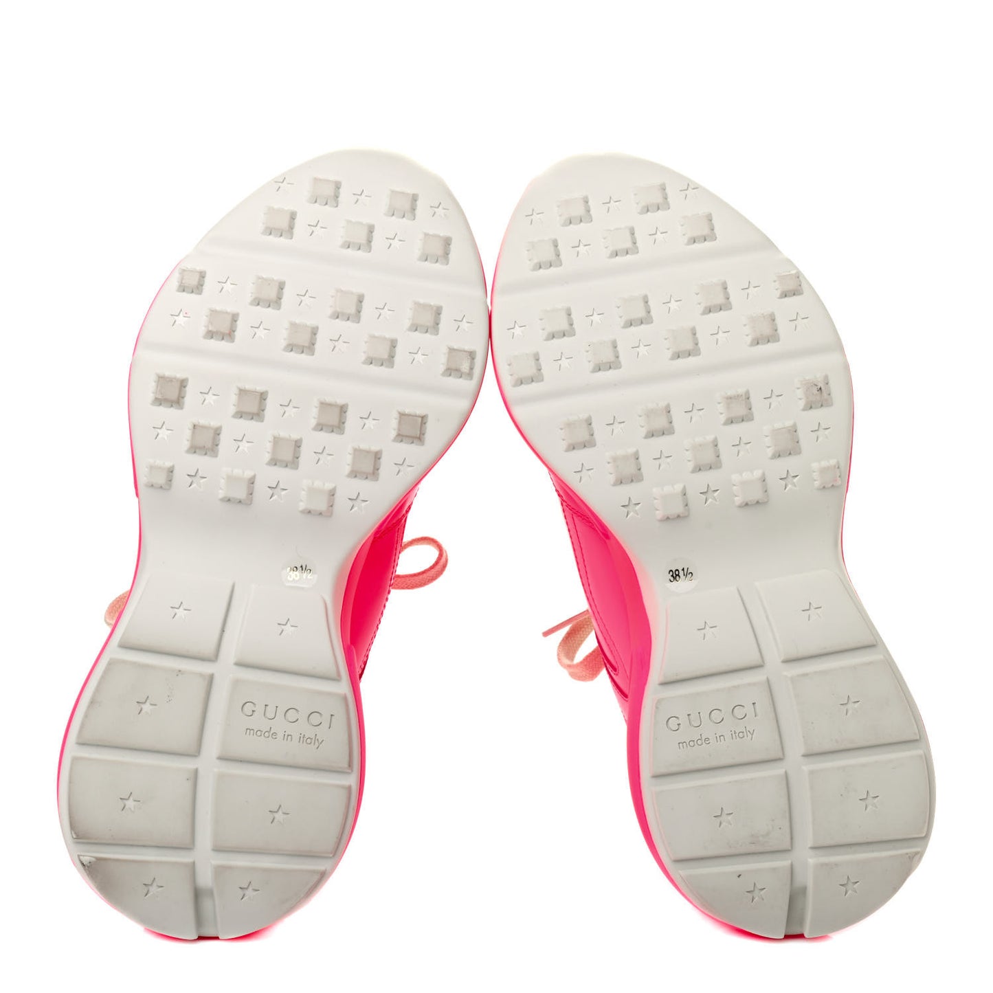 Calfskin Womens Rhyton Sneakers 38.5 Fluo Fuxia