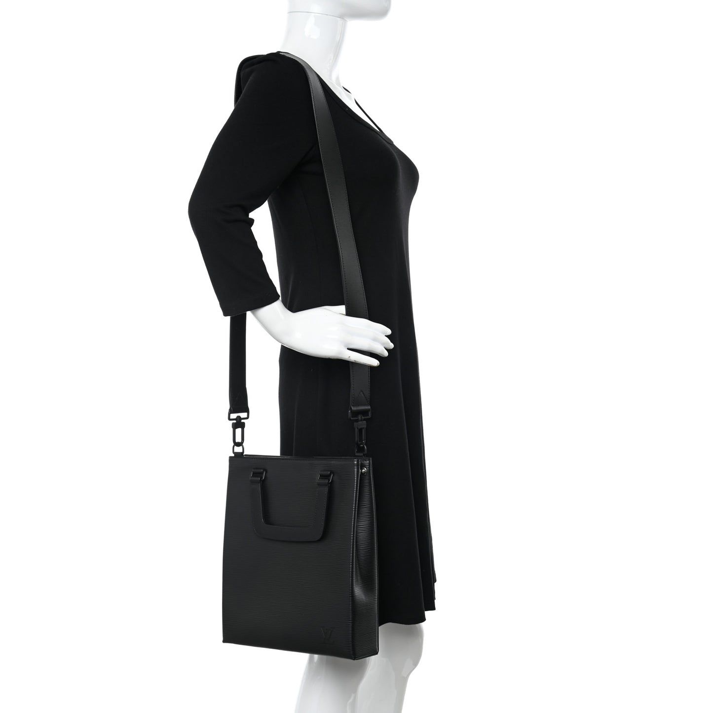 Epi Sac Plat Fold Bag Black