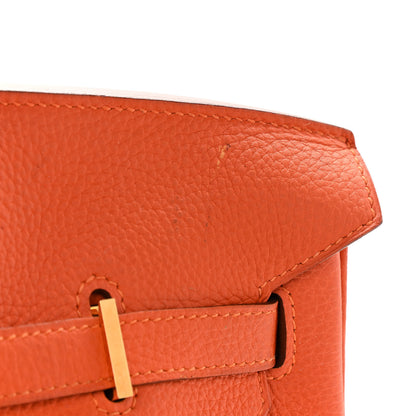 Hermes Togo Birkin 40 Feu 11 of 27