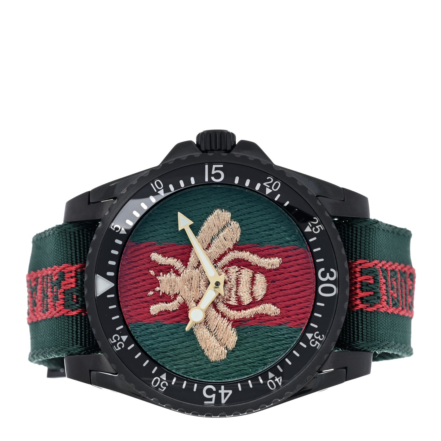 Stainless Steel Nylon 45mm Le Marche Des Merveilles Bee Quartz Watch Green