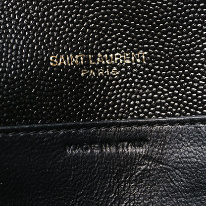 Saint Laurent Grain de Poudre Uptown Chain Wallet Black 8 of 12