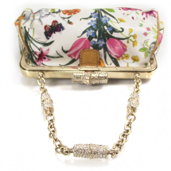 Gucci Satin Floral Evening Bag 5 of 9