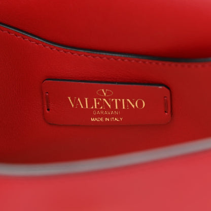 Valentino Garavani Vitello Mini Rockstud Crossbody Bag Rosso Valentino 6 of 8
