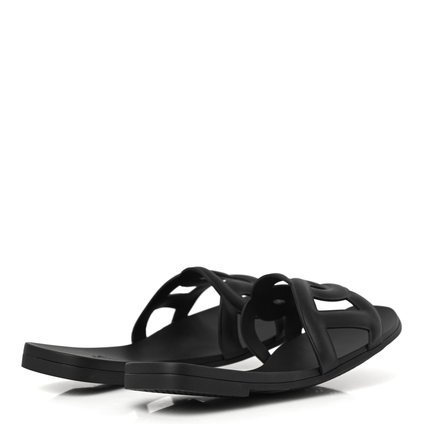 Rubber Aloha Sandals 39 Black