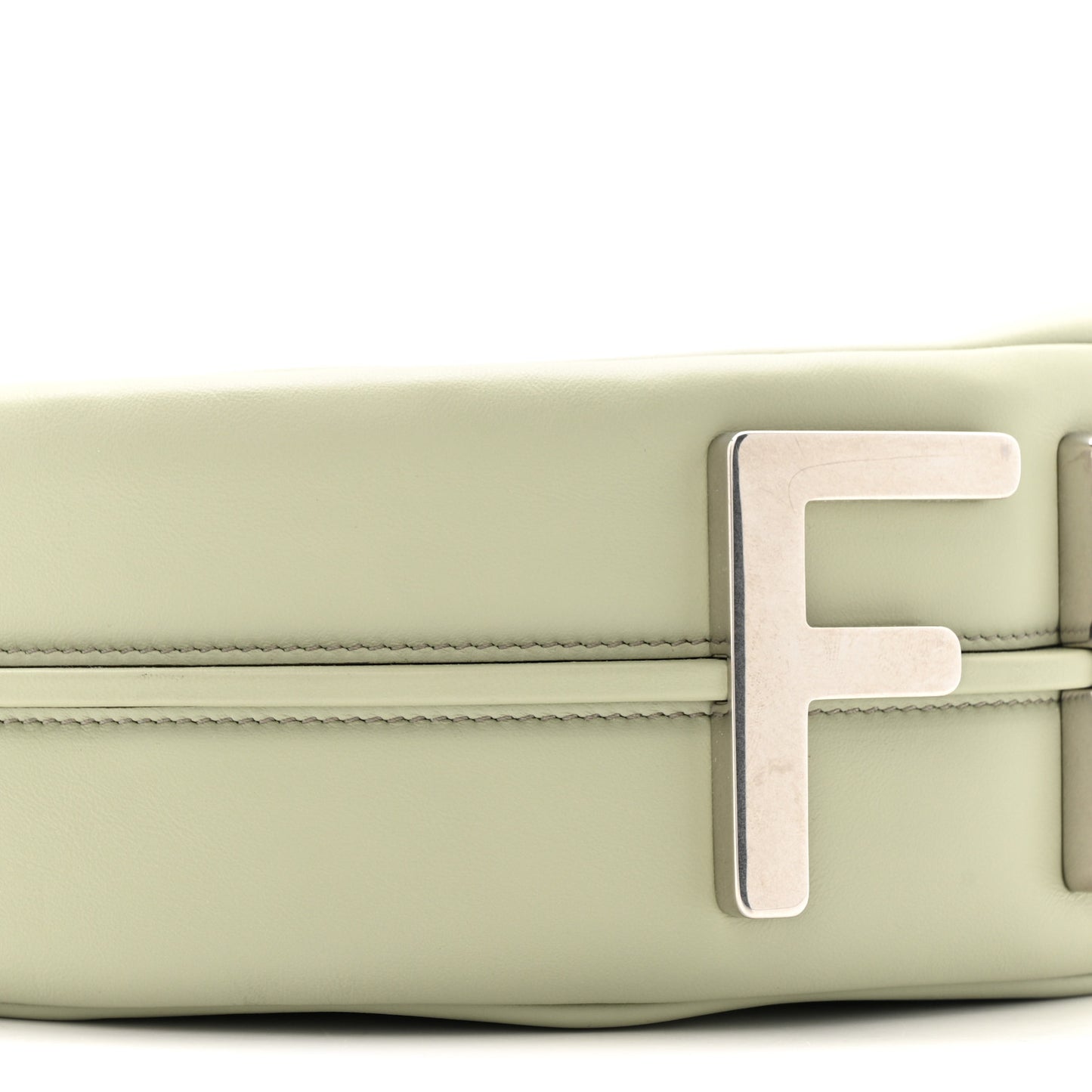 Vitello Grace Matte Medium Fendigraphy Hobo Bag Green Tea