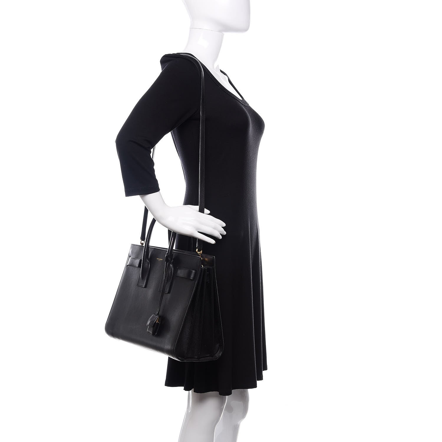 Saint Laurent Smooth Calfskin Small Sac De Jour Black 3 of 18