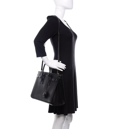 Saint Laurent Smooth Calfskin Small Sac De Jour Black 3 of 18