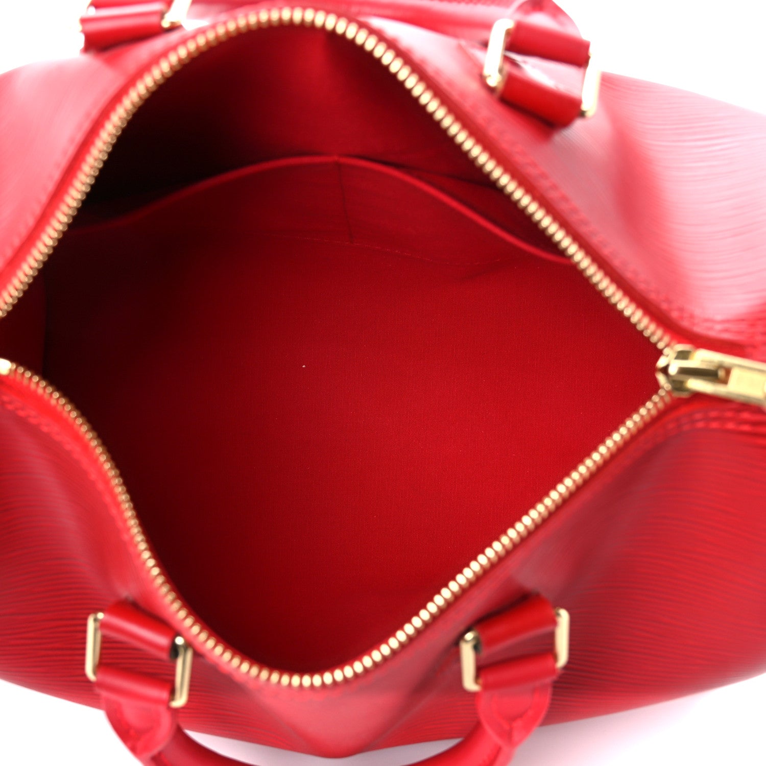 Louis Vuitton Epi Speedy 25 Castillan Red 5 of 14