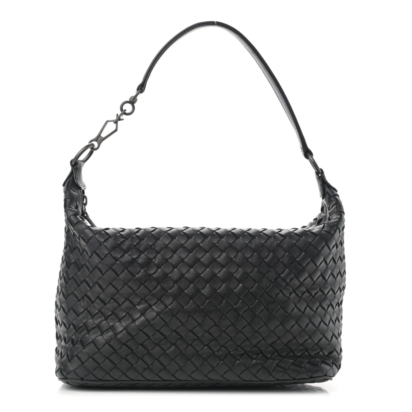 Nappa Intrecciato Small Shoulder Bag Black