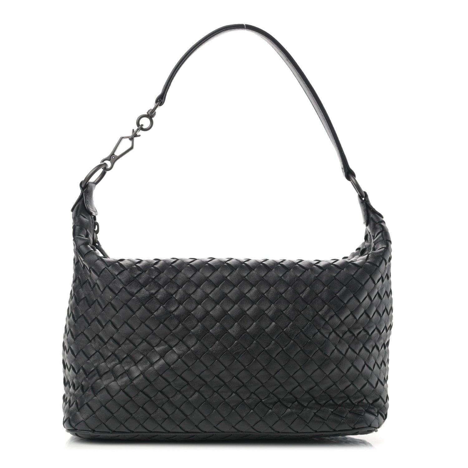 Bottega Veneta Nappa Intrecciato Small Shoulder Bag Black 1 of 10