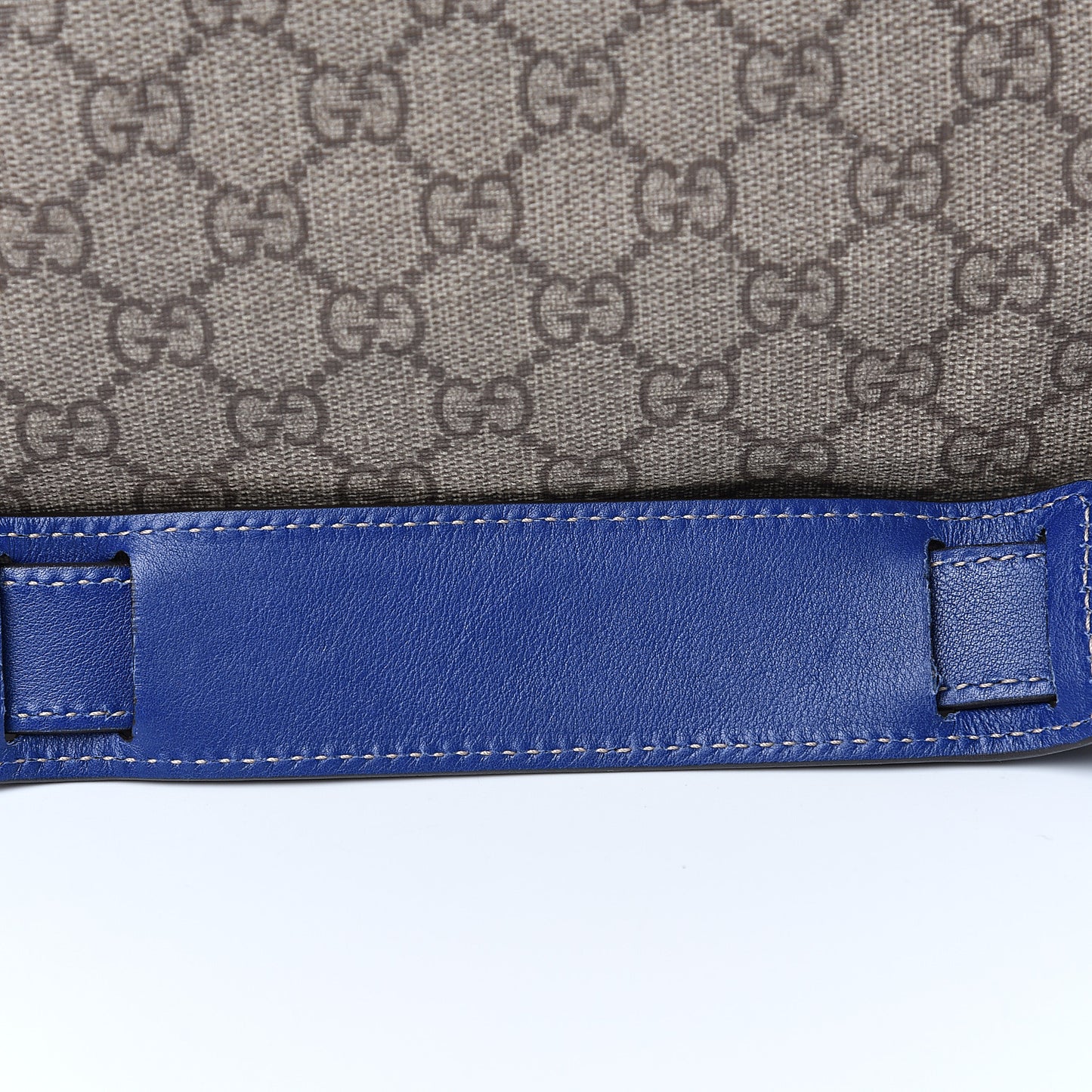 GG Plus Monogram Large Boston USA Flag Unicef Duffle Blue