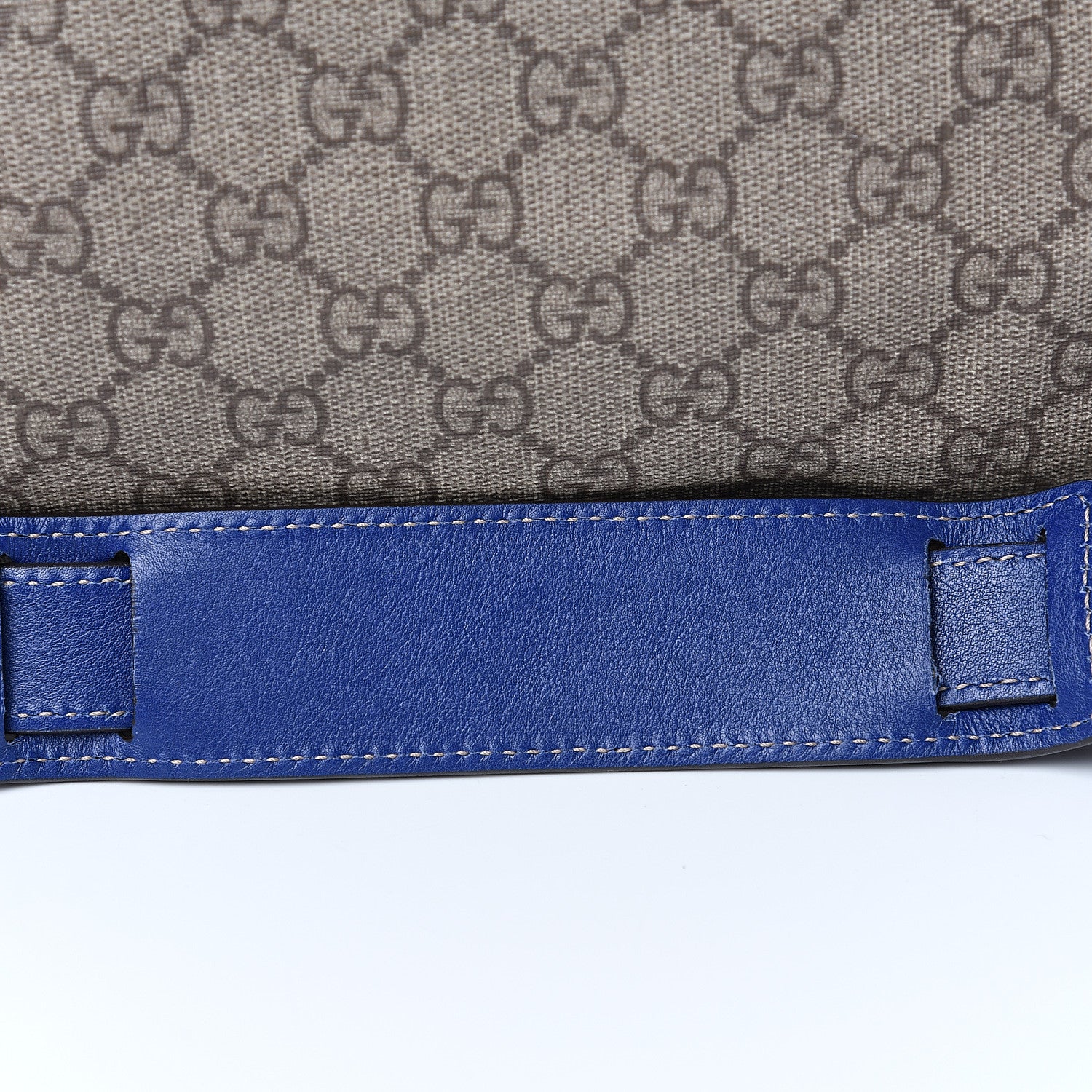Gucci GG Plus Monogram Large Boston USA Flag Unicef Duffle Blue 11 of 12