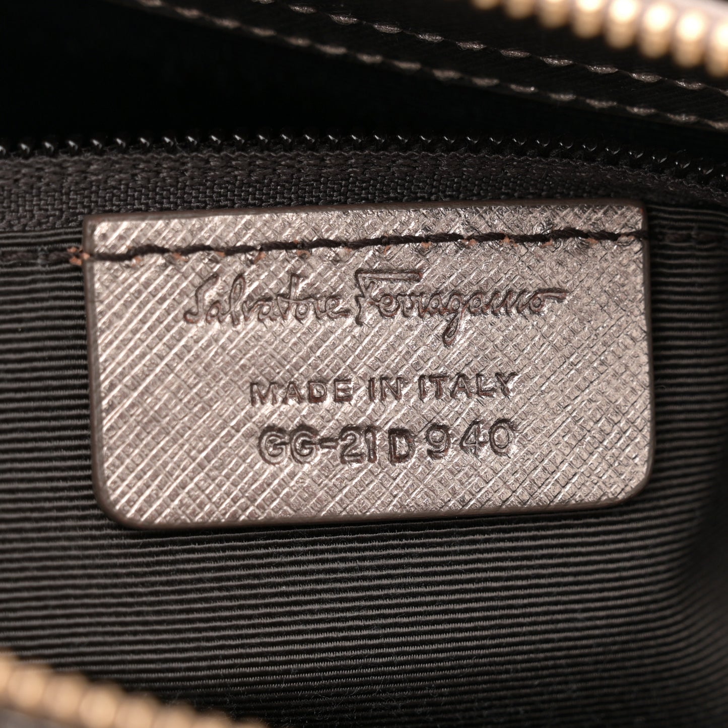 Metallic Printed Calfskin Beky Tote Bronze
