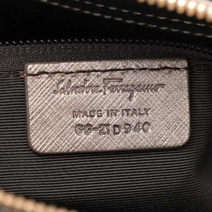 Salvatore Ferragamo Metallic Printed Calfskin Beky Tote Bronze 7 of 15