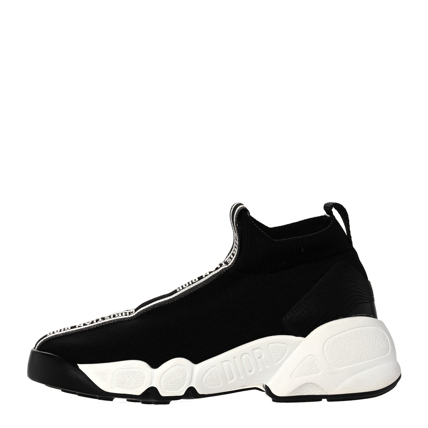 Christian Dior Technical Knit F. Two Point Zero High Top Sneakers 36.5 Black 1 of 11