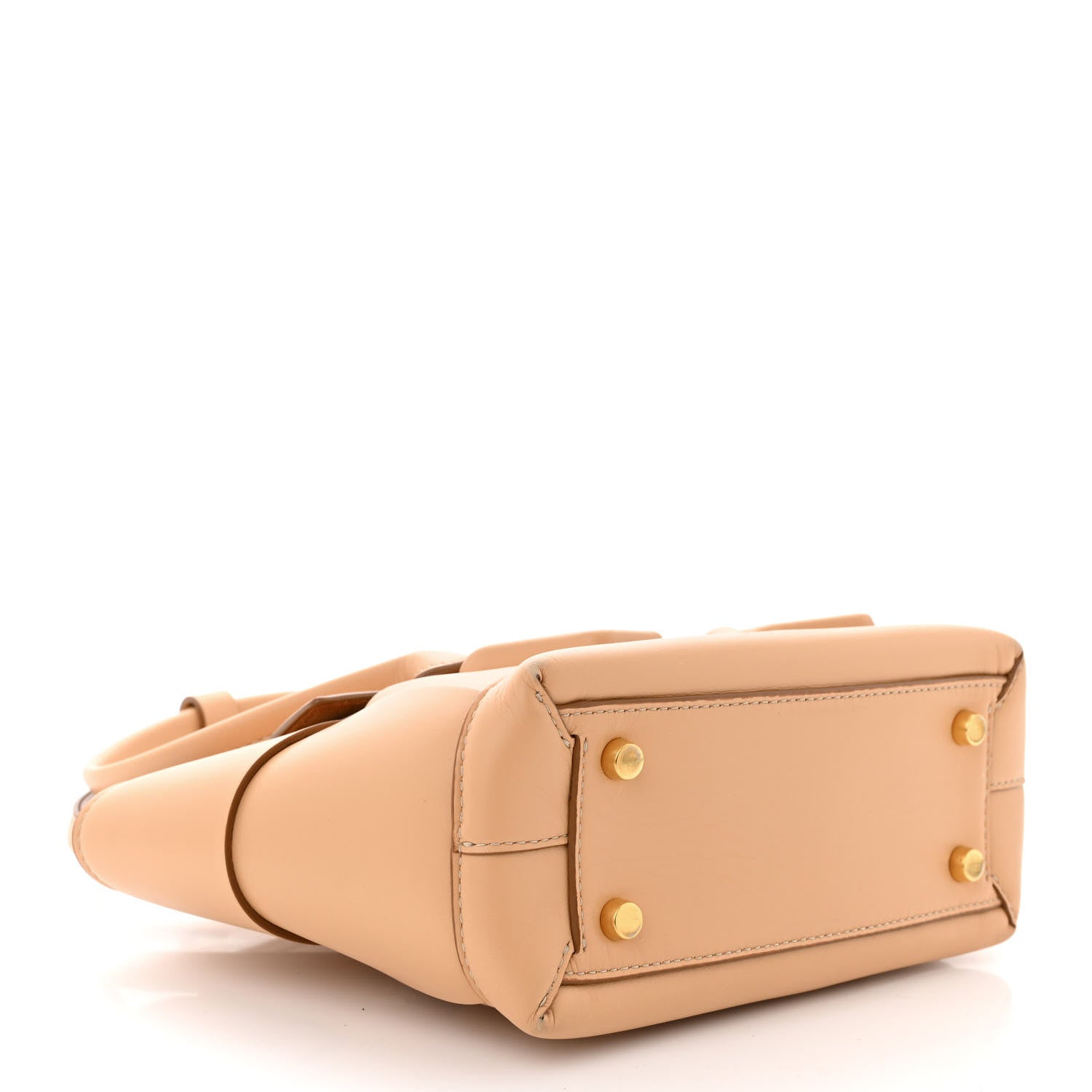 Bottega Veneta French Calfskin Maxi Intrecciato Mini Arco Nude 4 of 11