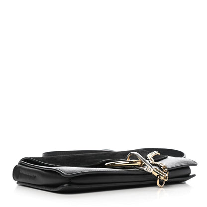 Chloe Suede Calfskin Small Faye Shoulder Bag Black 4 of 9