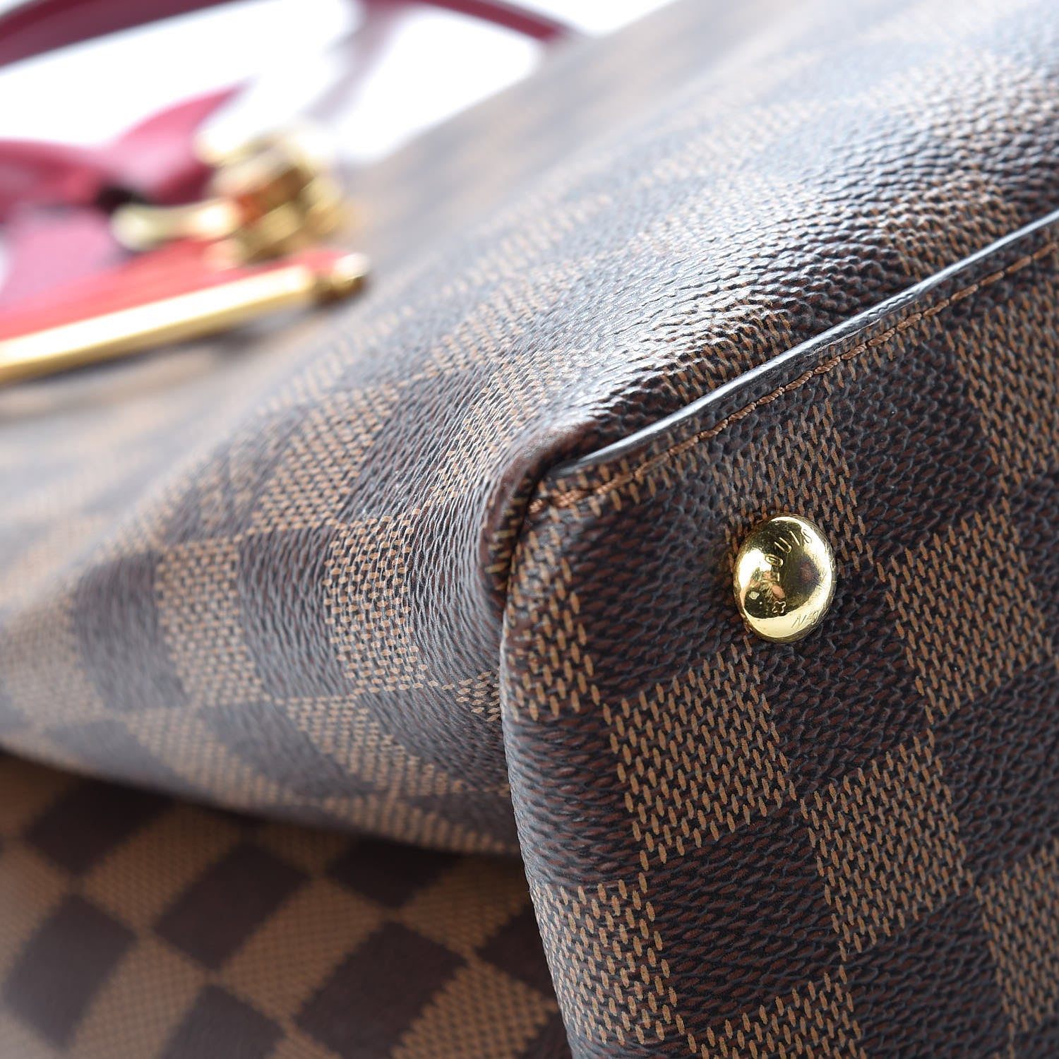 Louis Vuitton Damier Ebene LV Riverside Lie De Vin 10 of 13
