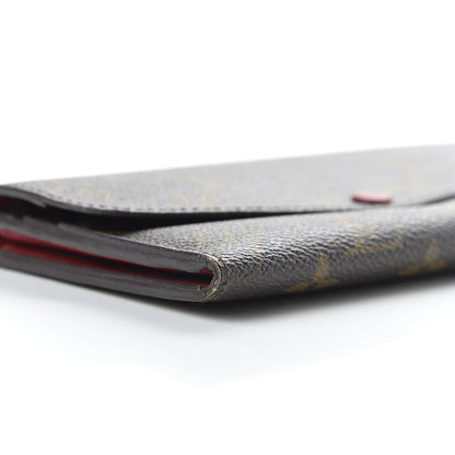 Louis Vuitton Monogram Emilie Wallet Red 7 of 9