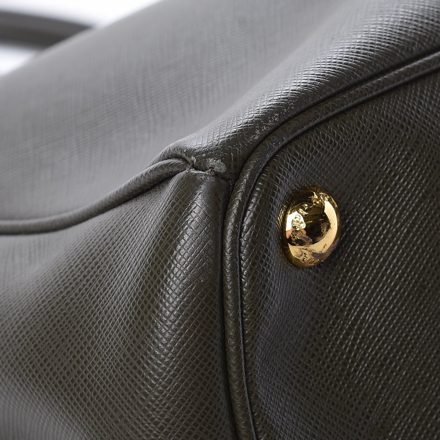 Saffiano Large Galleria Double Zip Tote Militare