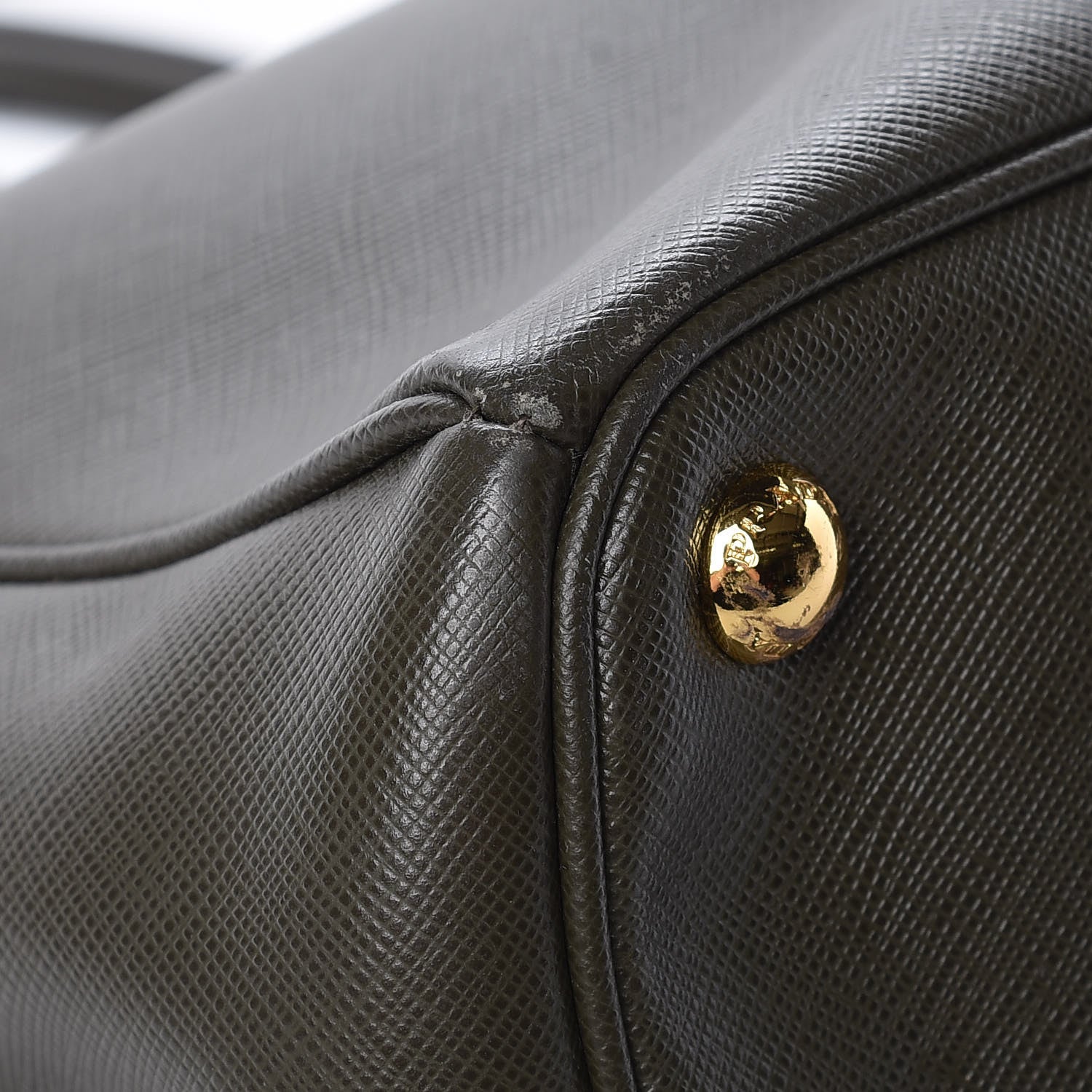 Prada Saffiano Large Galleria Double Zip Tote Militare 13 of 16
