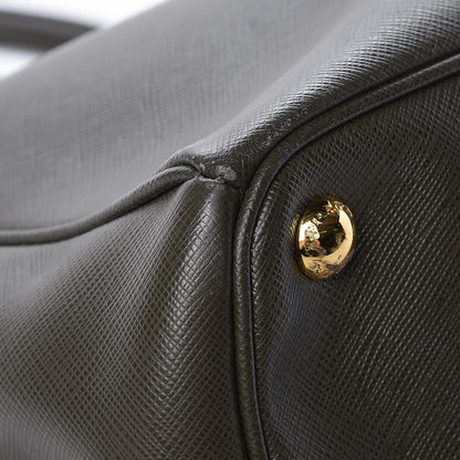 Prada Saffiano Large Galleria Double Zip Tote Militare 13 of 16