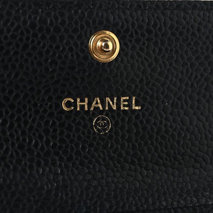 Chanel Caviar Quilted Flap Card Holder Black 6 of 8