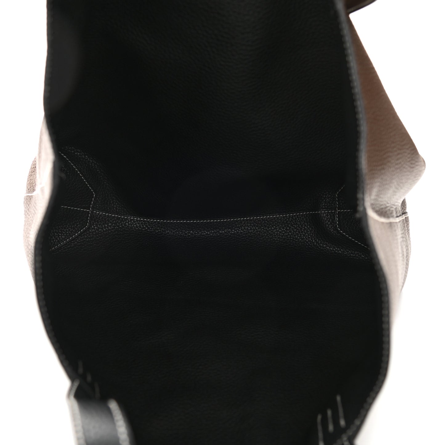 Taurillon Clemence Double Sens 45 Reversible Tote Black Havane