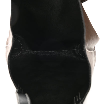 Hermes Taurillon Clemence Double Sens 45 Reversible Tote Black Havane 8 of 17