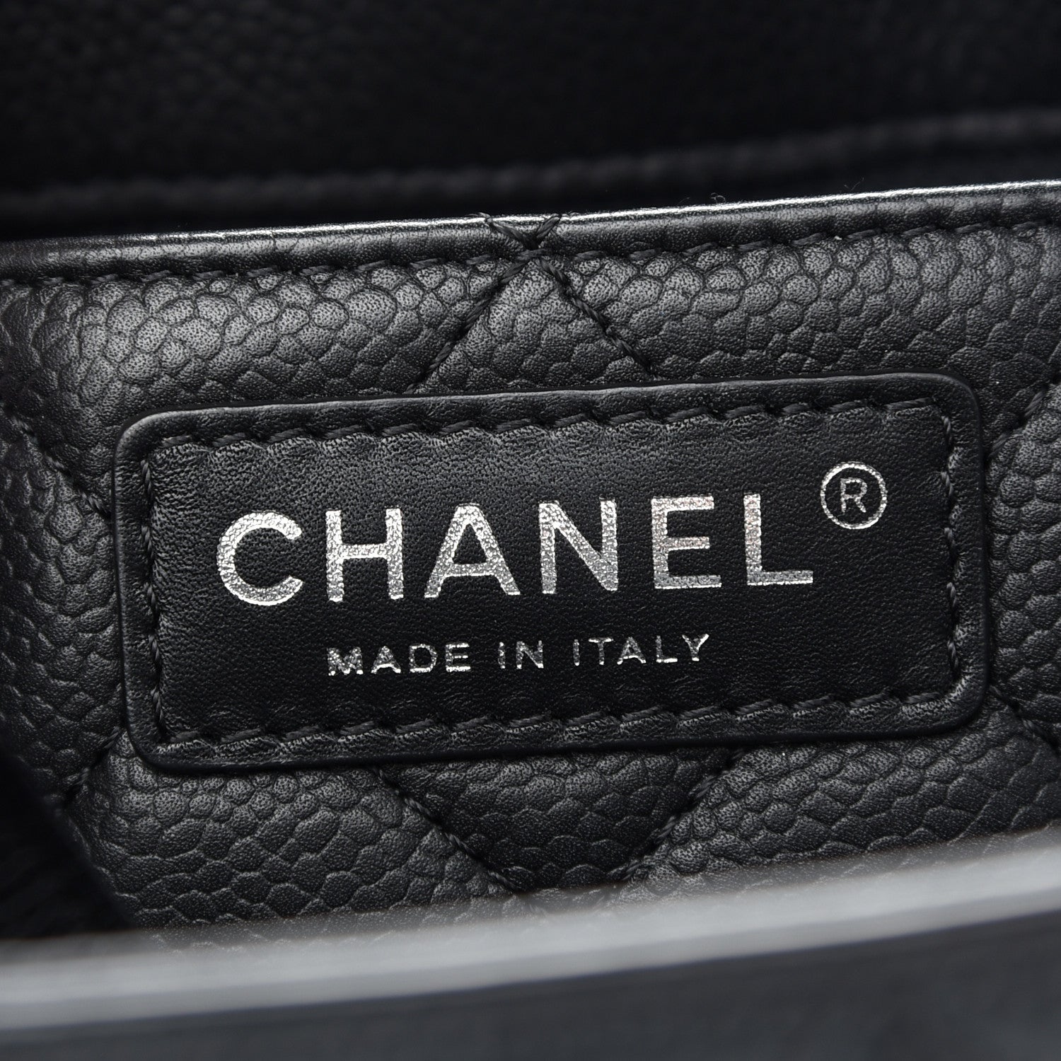 Chanel Caviar Quilted Small CC Box Shopping Tote Black 6 of 9
