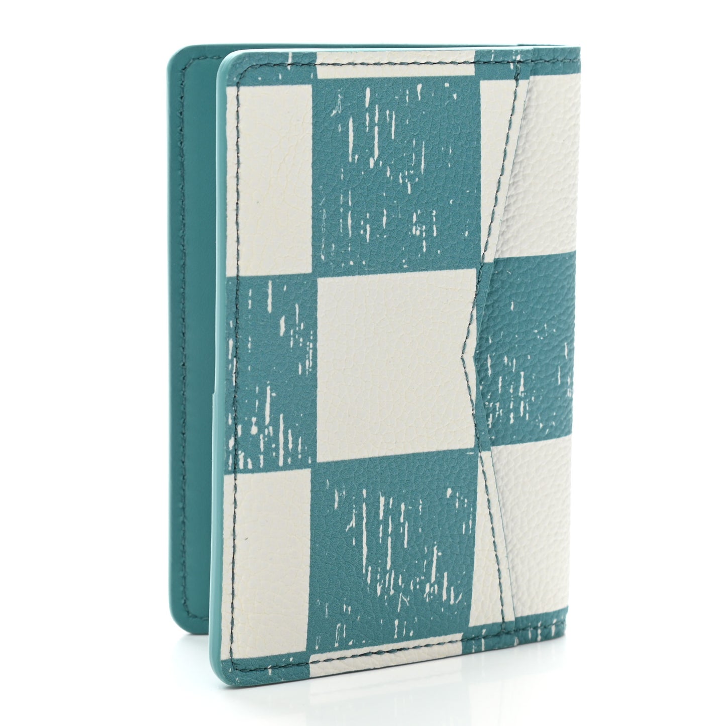 Damier Checkerboard Pocket Organizer Teal