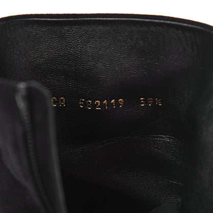 Saint Laurent Suede Kiki Ankle 85 Zip Boot 39.5 Black 6 of 9