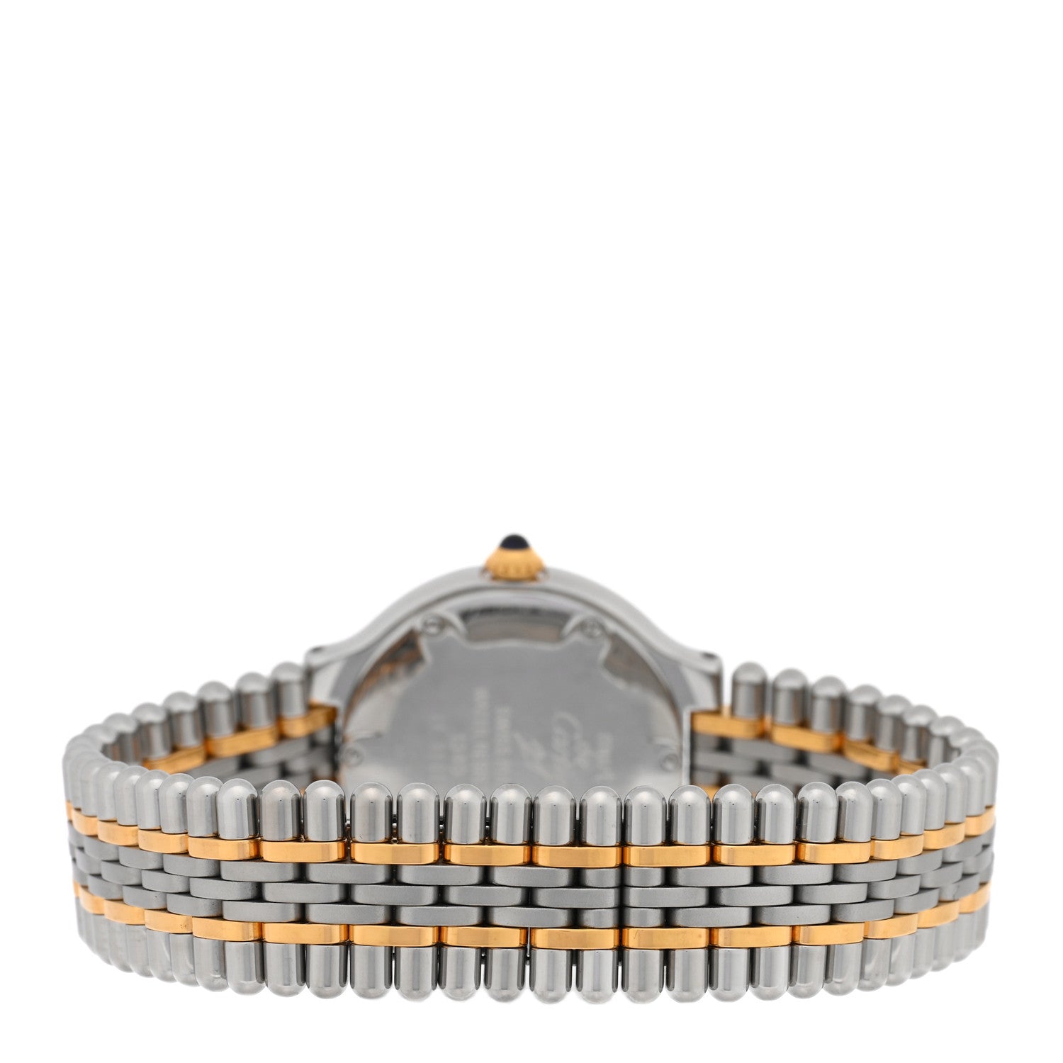 Cartier Stainless Steel 18K Yellow Gold 28mm Must De 21 Bullet