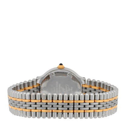 Cartier Stainless Steel 18K Yellow Gold 28mm Must De 21 Bullet Link Quartz Watch 3 of 4