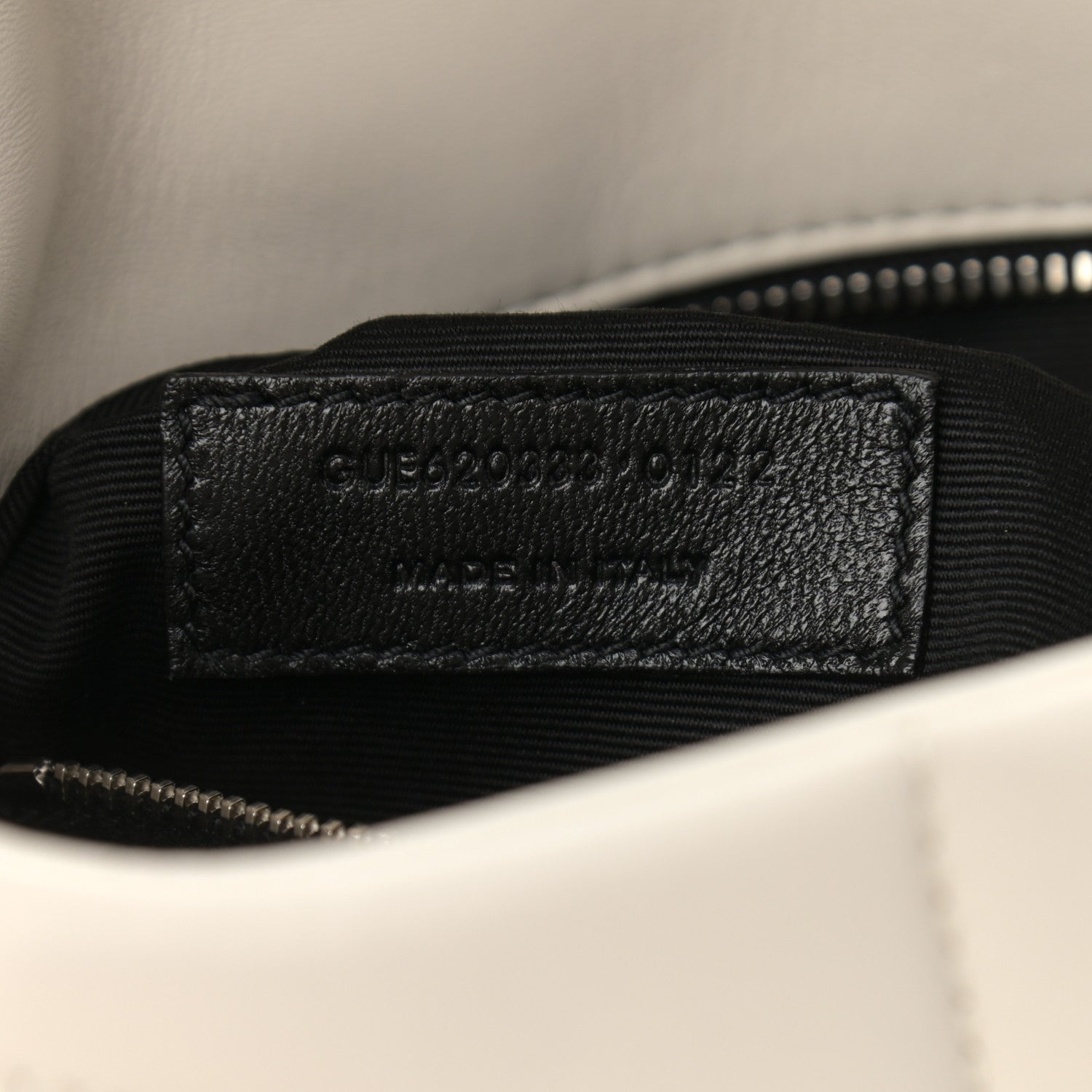 Saint Laurent Lambskin Quilted Toy Loulou Puffer Monogram Chain Satchel Blanc Vintage 8 of 12