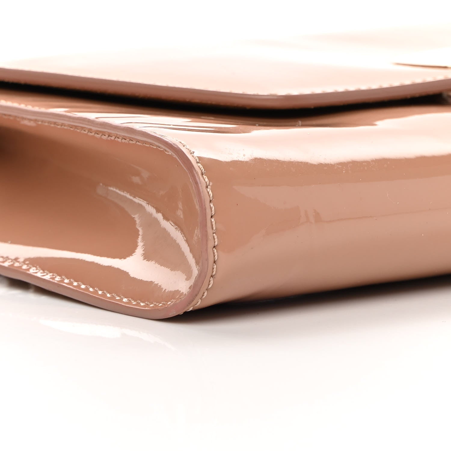 Christian Louboutin Patent Vero Dodat Clutch Nude 8 of 16