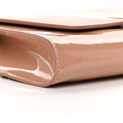 Christian Louboutin Patent Vero Dodat Clutch Nude 8 of 16