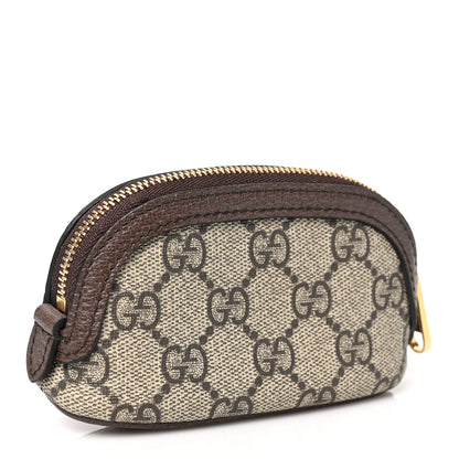 Gucci GG Supreme Monogram Web Ophidia Dome Key Pouch Beige New Acero 3 of 7