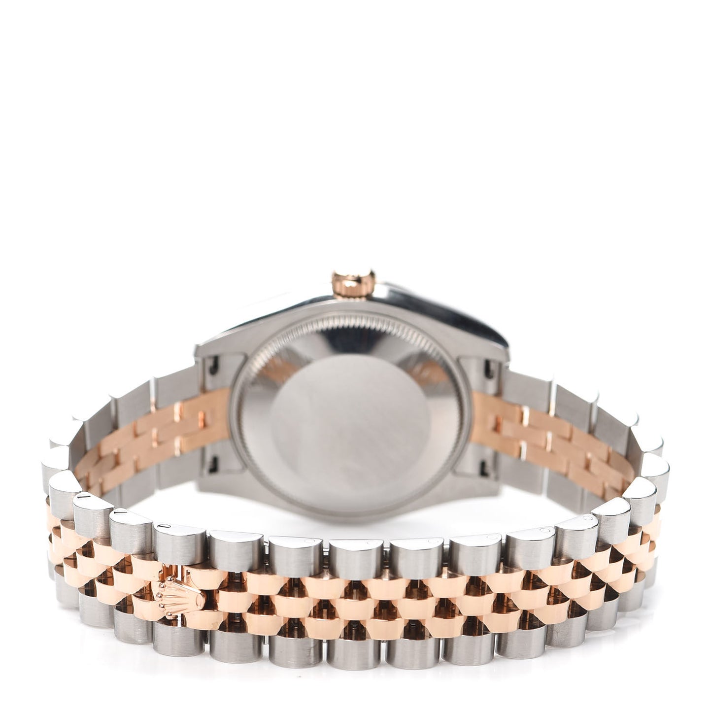 Stainless Steel 18K Everose Gold Diamond 31mm Oyster Perpetual Datejust Watch Aubergine Roman 178271