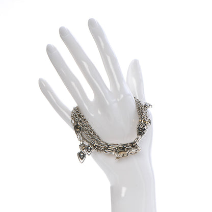 John Hardy Sterling Silver 18K Yellow Gold Naga Dragon Multi Strand Chain Bracelet 2 of 5