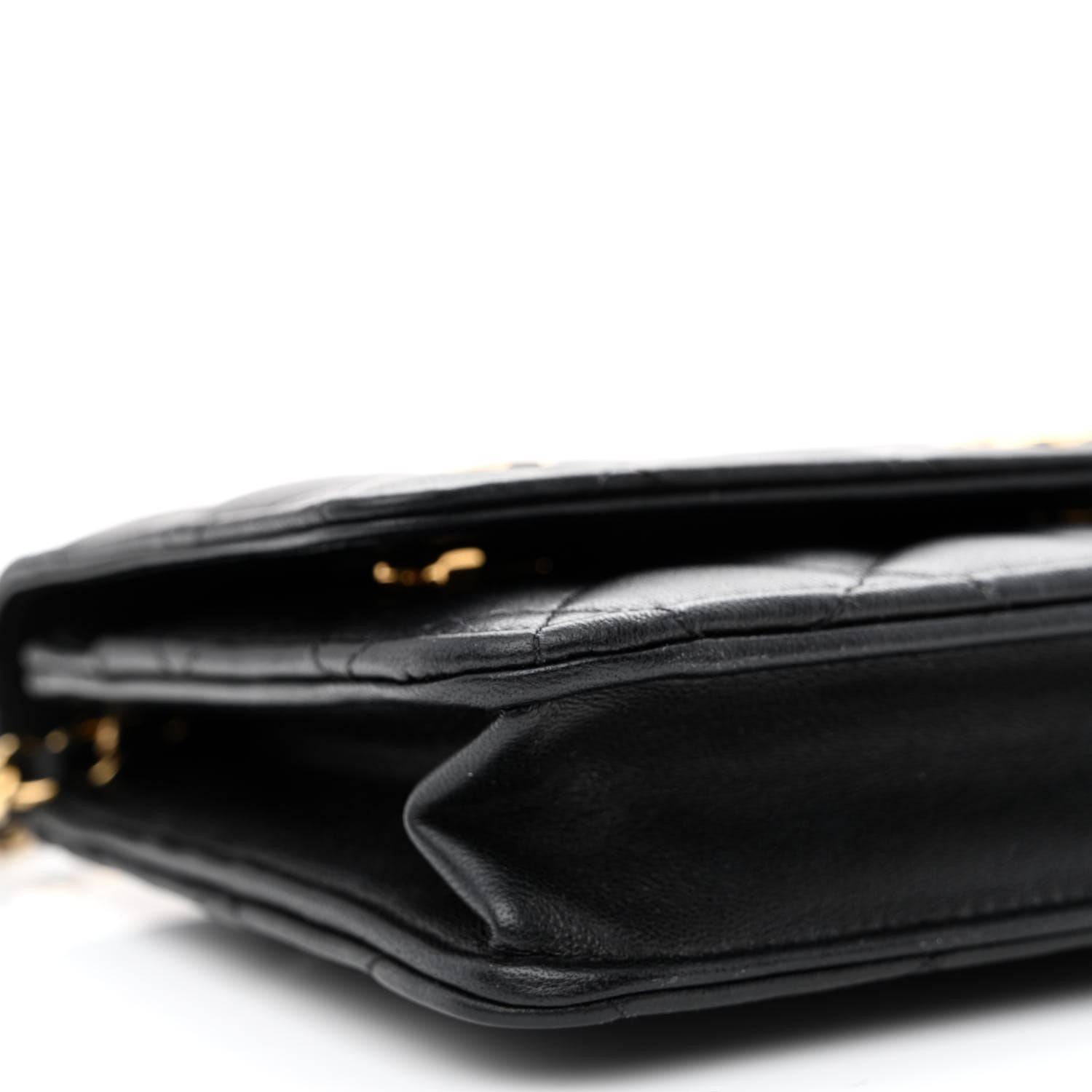 Chanel Lambskin Quilted Enamel Coco Casino Wallet On Chain WOC Black 10 of 13