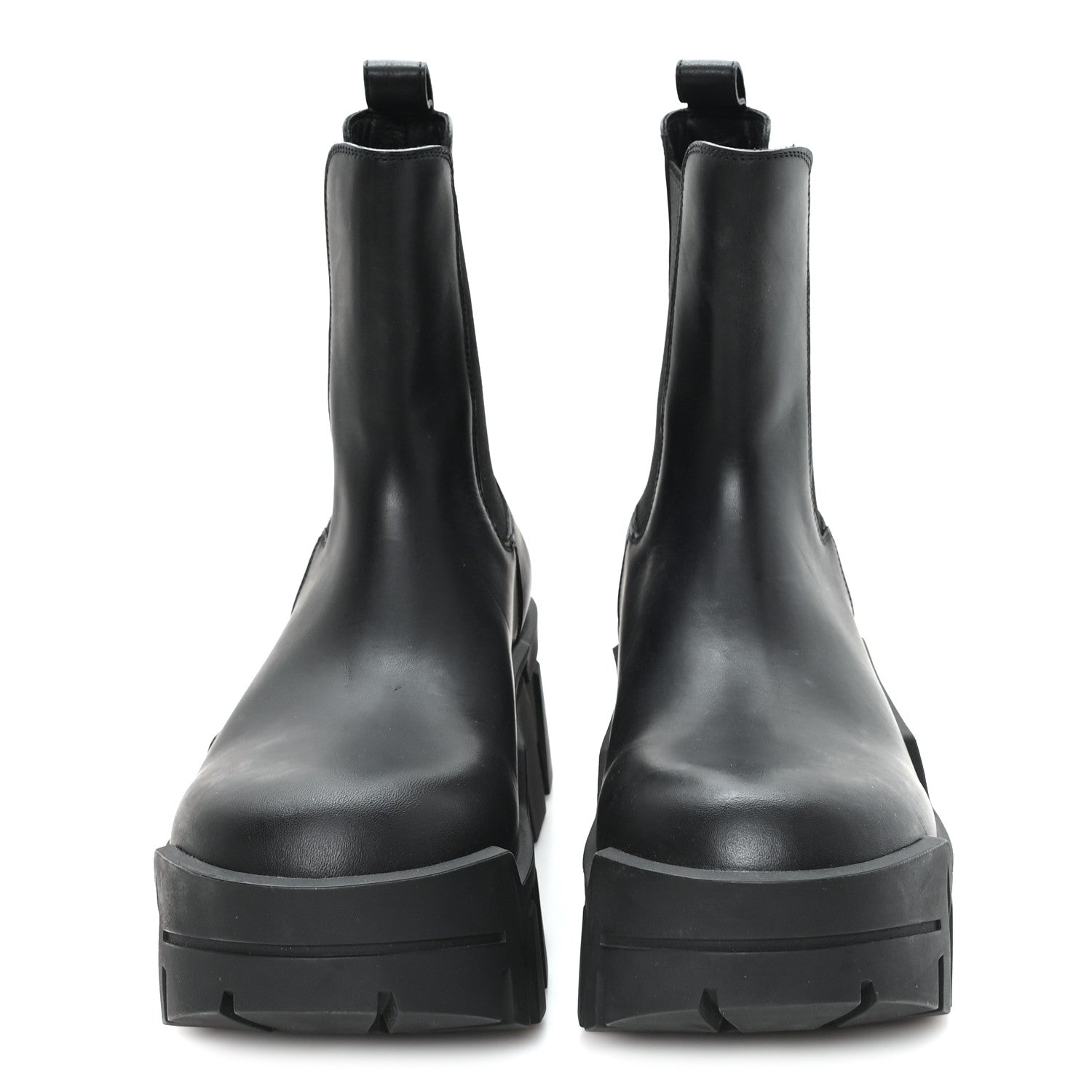 Balenciaga Smooth Calfskin Bulldozer Chelsea Boots 38 Black 3 of 10