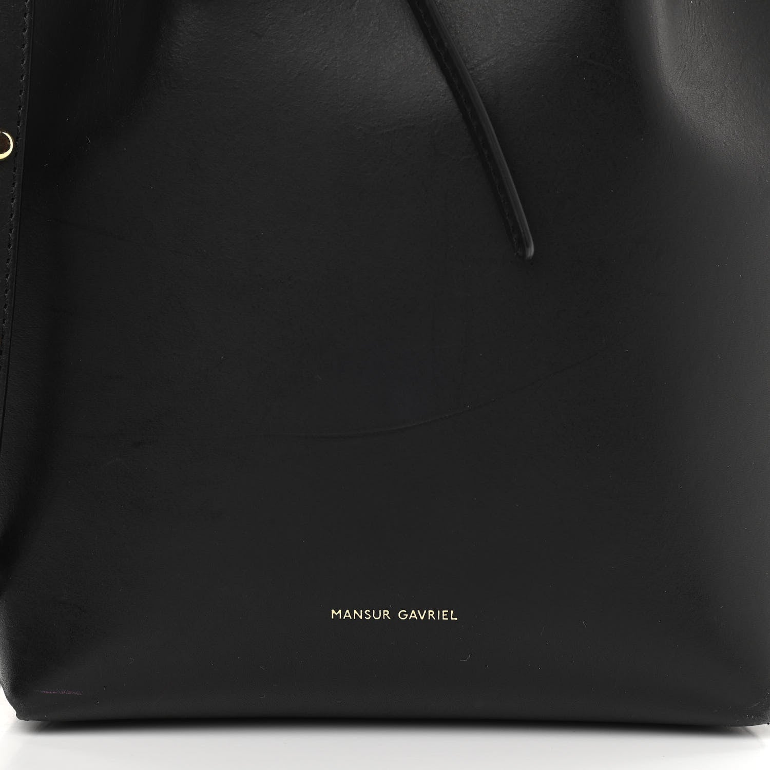 Mansur Gavriel Calfskin Mini Bucket Bag Black Flamma 7 of 10