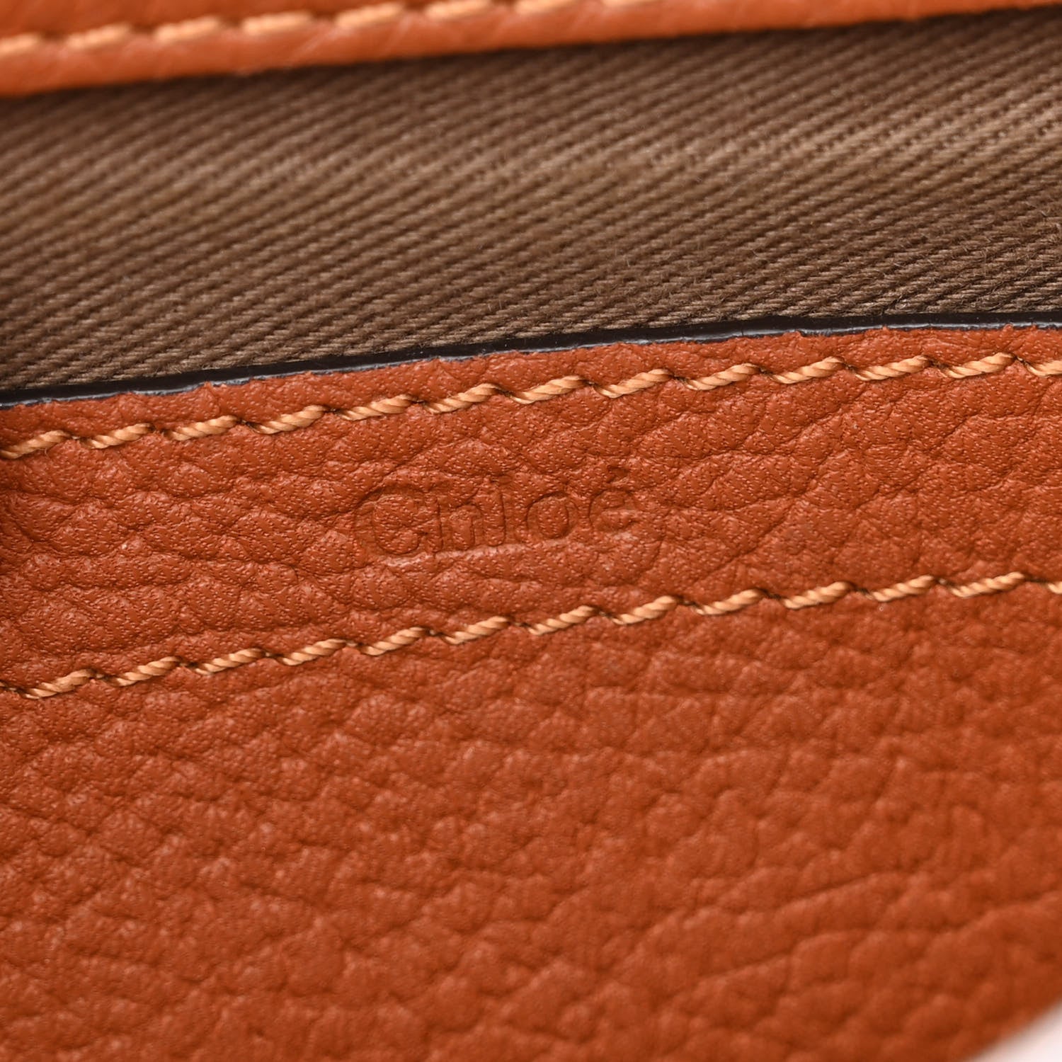 Chloe Calfskin Mini Marcie Round Crossbody Bag Tan 6 of 13