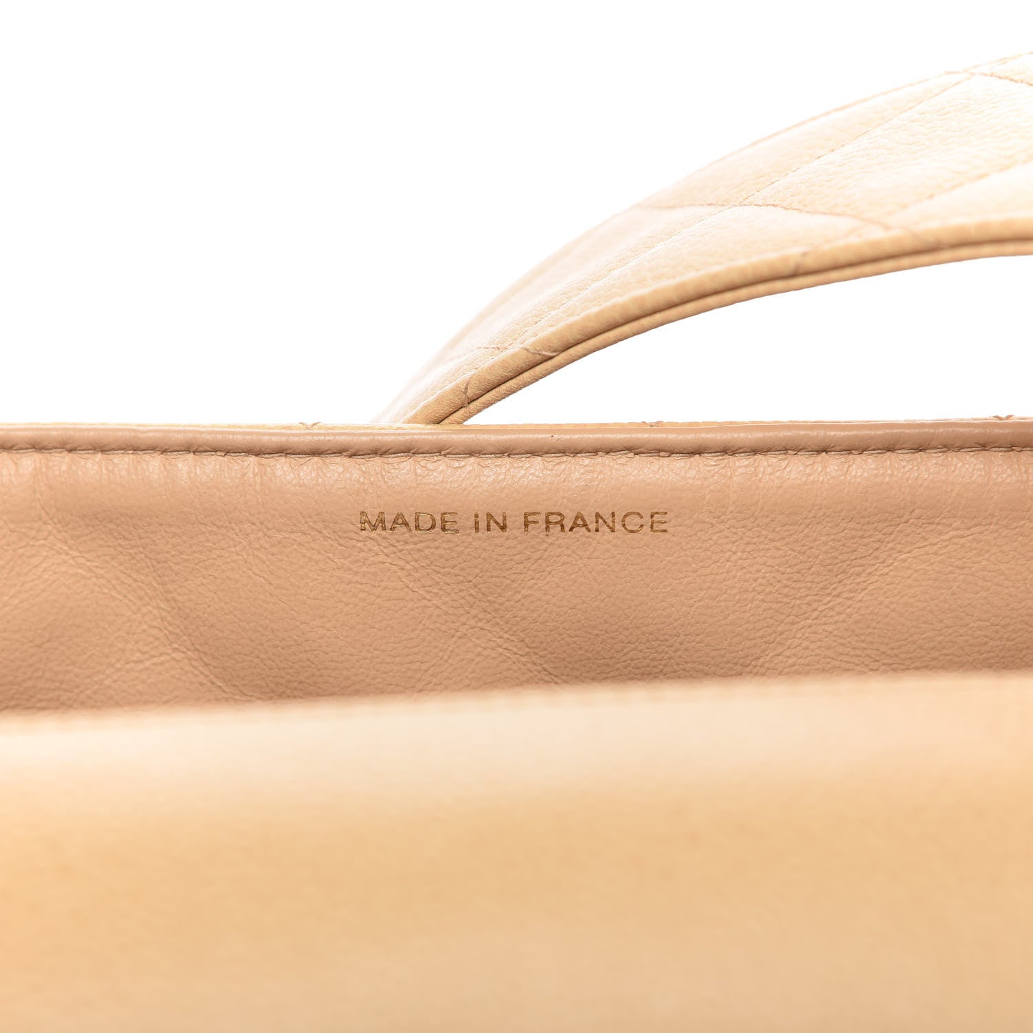 Chanel Caviar Quilted Shoulder Flap Bag Beige 10 of 13