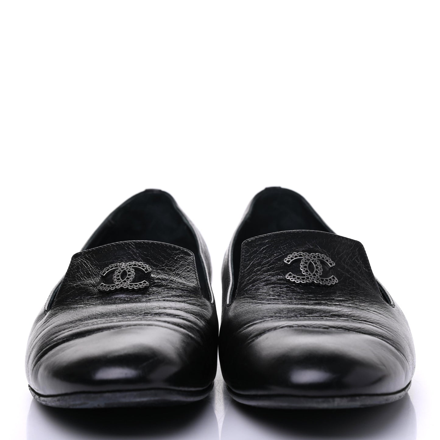 Lambskin CC Loafers 39 Black
