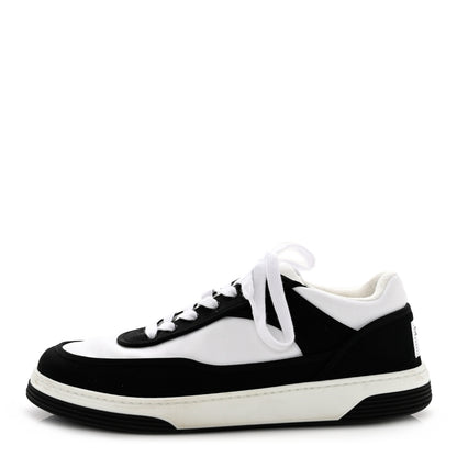 Chanel Fabric Womens Logo Sneakers 41 Black White 1 of 10
